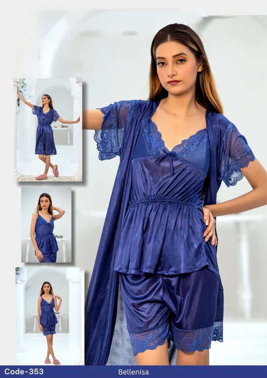 3-Piece Bridal Nighty Set