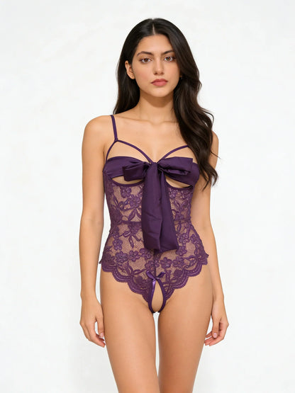 Ezra Open Bust Transparent Lingerie