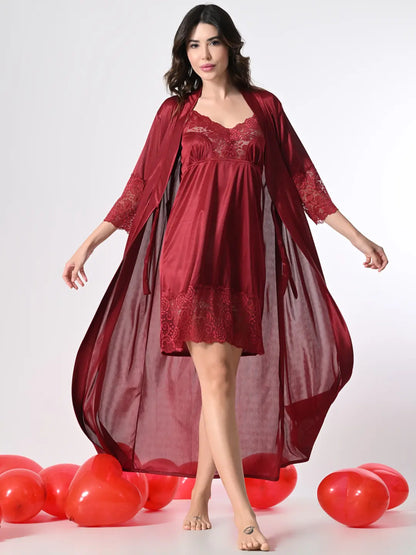 3-Piece Bridal Nighty Set